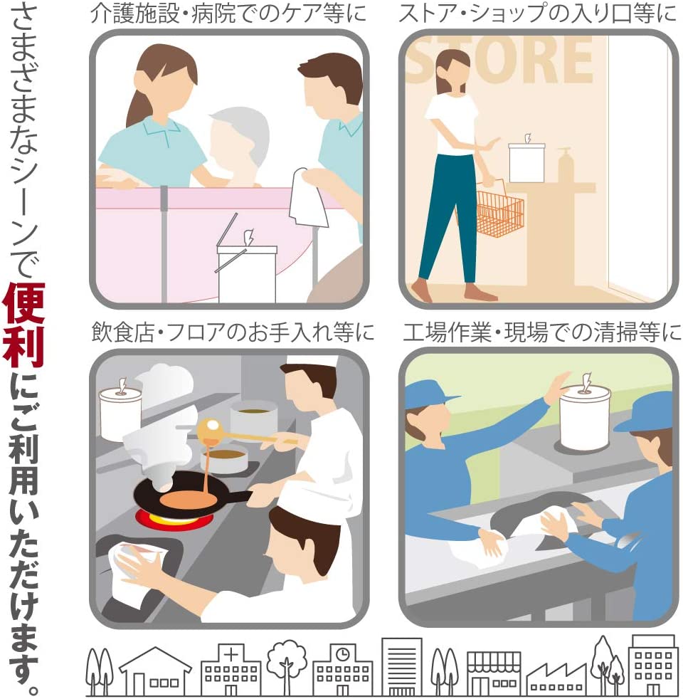 7days, 高濃度エタノール除菌79%ウェット300 300枚入