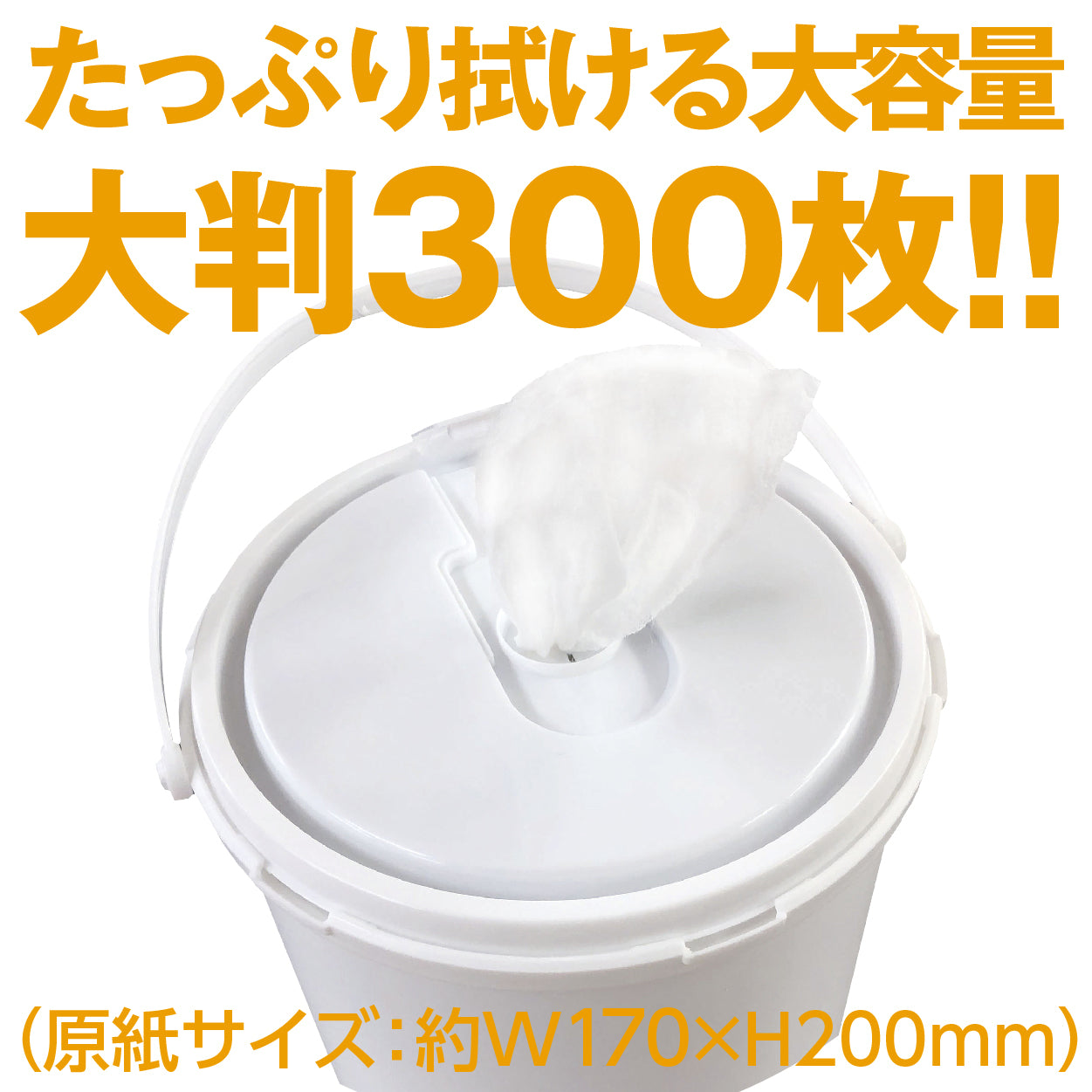 5年保存対応 防災用ウェット300 300枚入
